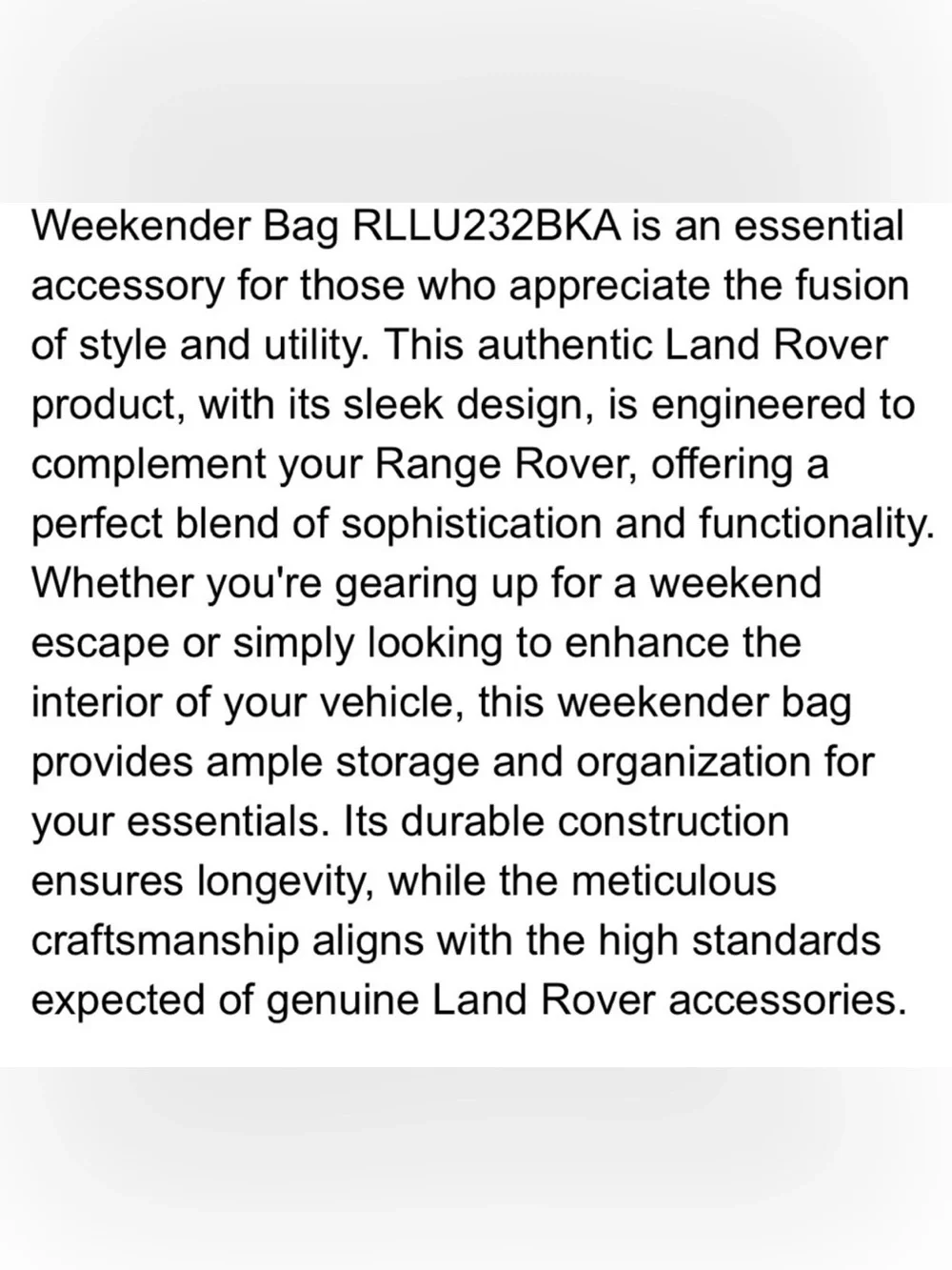Land Rover Weekender Bag - Picture 11 of 12